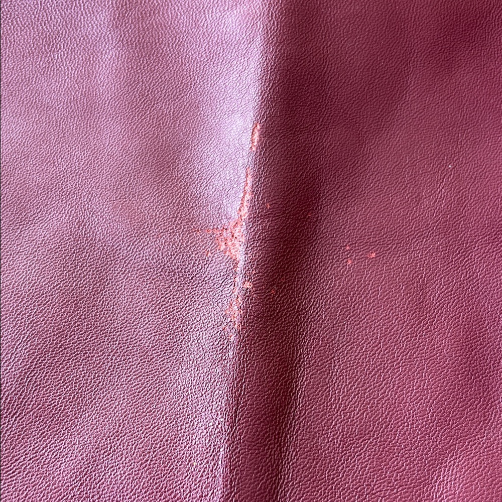 Vintage Burgundy Leather Pants - Picture 4 of 8